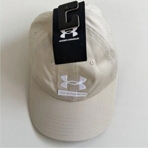 Under Armour Mens Strapback Cap UA Free Fit Hat Cotton Blend One Size NWT